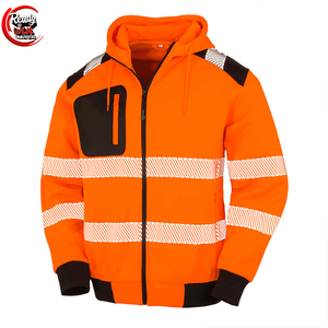 Veste d'hiver haute visibilité personnalisée CE ANSI classe 3 haute visibilité imperméable coupe-vent et résistant à l'eau sécurité réfléchissante - Product Image 1