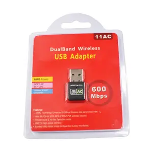600mbps 네트워크 카드 Wifi 어댑터 듀얼 밴드 2.4g 5.8g USB2.0 Wifi 동글 무료 드라이버 듀얼 밴드 이더넷 WiFi 동글 PC
