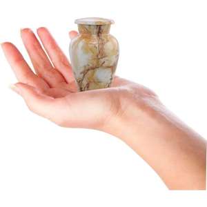 Nueva llegada de aluminio para adultos, urna de cremación, tema del océano, diseño impreso, recuerdo de Metal para cenizas humanas y uso funerario - Product Image 3