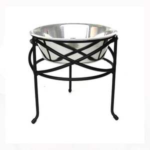 Non Slip Stainless Steel Metal <b>Dog</b> <b>Bowl</b> With Strong Durable Raised <b>Stand</b> For Safe And Stable Feeding For All <b>Dogs</b> - Product Image 1