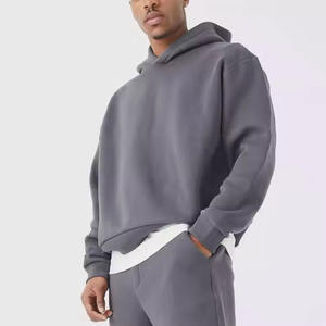 Chándal acampanado para hombre, ropa de calle con gráfico 3D Puff Print Stacked Sweatsuit Raw Hem Cut Edge Hoodie Jogger, conjunto de pantalones de chándal, lavado ácido - Product Image 6