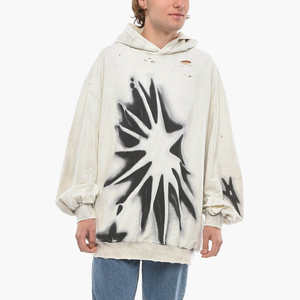 Sudadera con Capucha para Hombre, Estilo Lavado Ácido, de Felpa, Mezcla de Algodón, Producto de Alta Demanda, Gran Personalidad, Gran Venta - Product Image 3