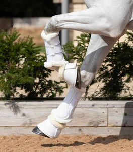 Bottes de brossage pour chevaux personnalisées, conception protectrice absorbant les chocs, soutien des tendons du jarret, équipement équestre, bottes de brossage - Product Image 6