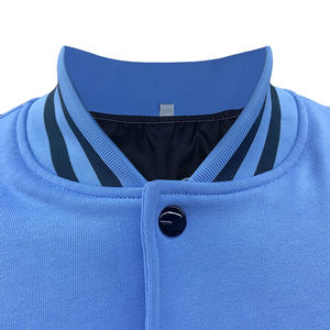 Chaqueta universitaria de nueva moda para hombre, chaqueta de béisbol universitaria de invierno de manga larga con cuello levantado y logotipo bordado personalizado - Product Image 4