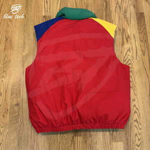 Conceptions OEM personnalisées gilet bouffant décontracté pour hommes 100% polyester rempli vêtements d'extérieur d'hiver Streetwear chaud multicolore veste à bulles - Product Image 5