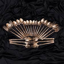 Wholesale BRASS Tableware Spoon Fork Knife Sets <b>Teaspoon</b> <b>Gold</b> 24pcs Cutlery Set with Wooden Box Stainless Steel Flatware Sets - Product Image 5