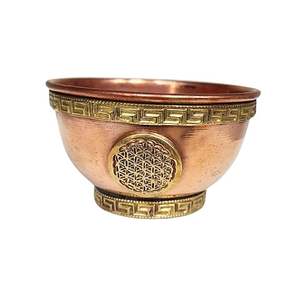 Bol rituel de méditation, ustensiles spirituels en cuivre, bol en cuivre Vastu, bol en cuivre ayurvédique, récipient traditionnel en cuivre, cuivre - Product Image 6