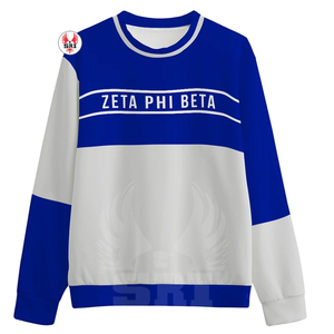 เสื้อสเวตเตอร์คอกลมปักลายสำหรับผู้หญิง Zeta phi เบต้าเสื้อสเวตเชิ้ตกรีกสำหรับใส่ลำลองในฤดูหนาว - Product Image 2
