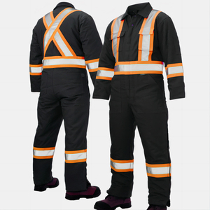 Ropa de trabajo cómoda de alta visibilidad, mono antibacteriano de secado rápido de poliéster impermeable, mono de seguridad HI Vis de la mejor calidad - Product Image 4