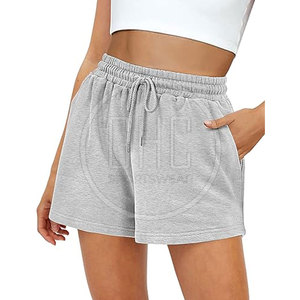 กางเกงเรียกเหงื่อสำหรับผู้หญิงกางเกงผ้าฝ้าย/โพลีเอสเตอร์เอวยางยืดแบบธรรมดาระบายอากาศได้ดีแห้งเร็วสำหรับผู้ใหญ่ - Product Image 2