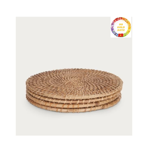 Vietnam Handmade <b>Rattan</b> Charger Plate Round Woven <b>Placemat</b> Eco Friendly Wedding Decorative Tableware - Product Image 6