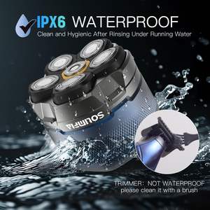 Kit de Afeitadora Eléctrica Recargable Mejorada con Pantalla LED, Recortadora de Pelo para Hombres Calvos, Gran Capacidad de Batería, Magnética y Lavable - Product Image 4