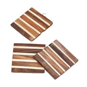 Forma y tamaño personalizados, los posavasos de madera más vendidos, posavasos de té para el hogar, protección ambiental creativa, ecológico Original - Product Image 1