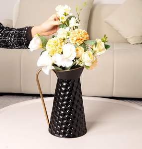 Luxury <b>Tall</b> Metal Flower <b>Vase</b> for Floor Event Decoration Vintage Style Metal Handmade <b>Vase</b> for Luxury Interior Decor flower <b>vase</b> - Product Image 4