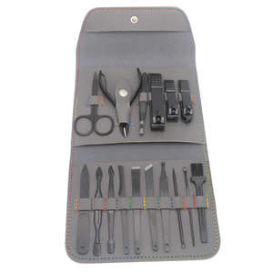 Professionnel 16 pièces en acier inoxydable manucure pédicure ensemble usine en gros Portable peau morte coupe-ongles pour les soins personnels - Product Image 5