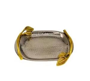 ถาดเสิร์ฟแบบอลูมิเนียมเคลือบเงาสำหรับตกแต่งโรงแรม - Product Image 4