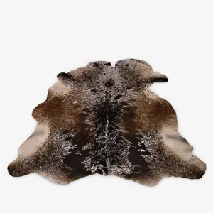 New Fashion Hair ON Genuine Leather Natural cowhide rug COWhide rug design luxury genuine rug