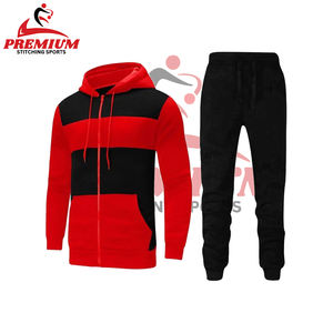 Chándal polar lavado ácido unisex con logotipo personalizado, sudadera y pantalones de talla grande para hombre, sudadera de entrenamiento de calentamiento al por mayor - Product Image 2
