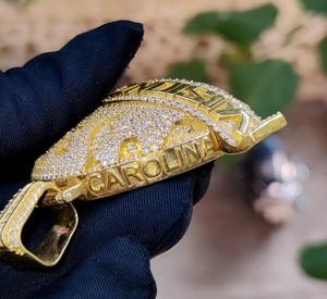 Pendentif Hip Hop en argent 925 plaqué or avec diamants Moissanite VVS de style moderne, glacé, pour rappeurs, cadeau à bas prix - Product Image 4