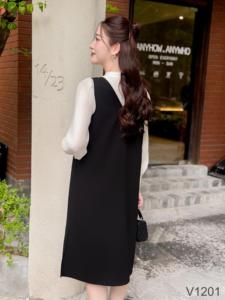 Custom Designed Minimalist <b>Maternity</b> Dress High Elasticity Breathable Wool V1201 Good Absorbency for Pregnant Women ODM <b>Supply</b> - Product Image 5