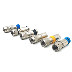 Conector de enchufe de sello de compresión tipo F, conector de Cable Coaxial de TV Digital para CATV/<span class=keywords><strong>MATV</strong></span>/TV satelital - Product Image 2