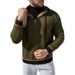 Sudaderas con capucha de alta calidad para hombre, Jersey de algodón cálido, venta al por mayor, impresión personalizada, bordado, cuarto, sudaderas con cremallera - Product Image 1