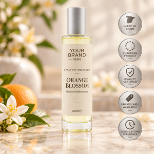 Diffuseur d'ambiance en spray à la fleur d'oranger, marque privée, 100 ml |   Parfum d'ambiance floral longue durée |   Fabricant OEM Espagne - Product Image 1