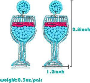 Boucles d'oreilles perles de rocaille perlées dernière conception bohème bijoux boucles d'oreilles faites à la main fête porter goutte boucles d'oreilles cadeau pour les femmes - Product Image 4