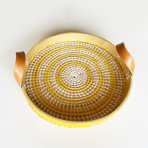 Bandejas para servir de fibra de bambú natural para alimentos y bebidas, la bandeja en espiral natural más vendida hecha en Vietnam - Product Image 3