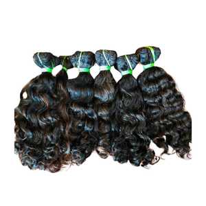 Paquete de cabello indio crudo virgen de grado certificado 100%, cabello humano Real, cutícula alineada, precio razonable, onda Natural - Product Image 4