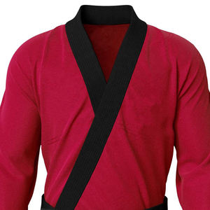 Conjunto de Taekwondo personalizable de alta calidad con cuello en V, ropa deportiva de arte marcial de algodón OEM para adultos con colores y logotipo personalizados - Product Image 5