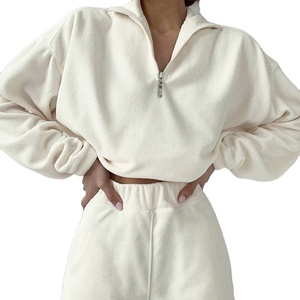 2025 personnalisé nouveauté survêtement football hommes survêtements Logo Tech polaire fermeture éclair plaine Jogging survêtement ensemble - Product Image 1