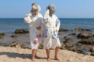 New Turkish Soft Muslin Hooded Bathrobe Colourful Printing Women Men Kids Beach <b>Towel</b> Spa Bathroom Home Hotel <b>Quick</b> <b>Drying</b> - Product Image 6