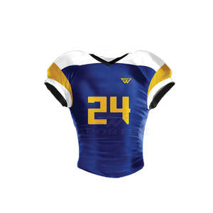 Nouvel arrivage d'uniformes de football américain pour hommes Vente en gros sur mesure manches courtes respirantes pour les équipes - Product Image 3