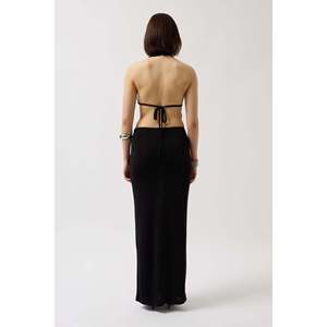กระโปรงยาวพาร์ลัก คูมาส - สีดำ - สีดำ - Product Image 5