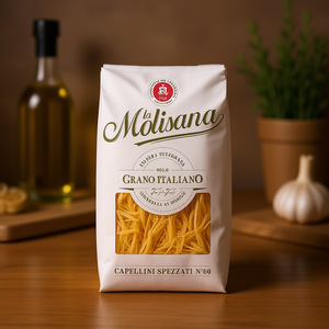 Pasta Molisana de Trigo Duro Sin Refinar, Tipo Angel Hair, Fragmentada, 500g, Paquete de 24 Unidades - Product Image 3