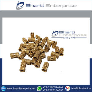 Custom Logo 1/4 26 TPI Cross Knurling Brass Inserts for Automotive and Electrical Industries Outer Surface Use - Product Image 2