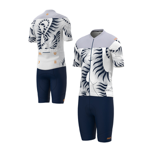 Maillot de Ciclismo para Hombre SOLACE Tiger Blue - Camiseta de Poliéster Transpirable de Manga Corta - Product Image 2