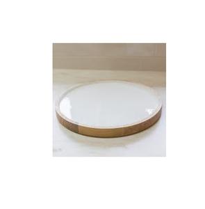 Plaque imprimée en bois et émail blanc, pour service des aliments et des ustensiles de cuisine, assiette décorative, 1 pièce - Product Image 1