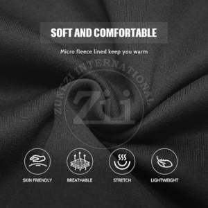 Pull double couche Regular Fit 6XL Mens Ninja Balaclava 100% Coton 310g Heavy Weight Zip Blank Color Fleece Winter - Product Image 5