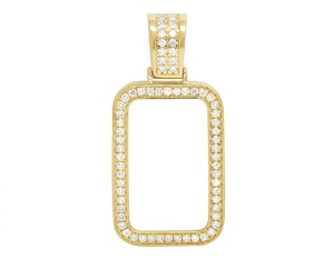 Pendentif à mémoire personnalisée avec moissanite, diamant glacé, collier à breloques photo, bijoux hip hop en argent S925 pour hommes - Product Image 1