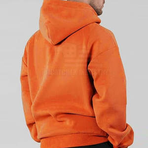 2025 léger coton fait hommes sweats à capuche fabricants d'usine coton Polyester hommes sweats à capuche à vendre - Product Image 3