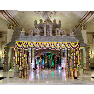 Grand Gopuram Style Malaysian Wedding Mandap Gopuram Fusion Mandap para bodas indias Mandap de boda de Malasia con Top Gopuram - Product Image 1