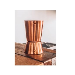 Excellent Quality Vintage Copper Jigger Glass <b>Cocktail</b> Stirrer Amazing Design Bar Hotel Restaurant Use Most Demanding Jigger Cup - Product Image 1