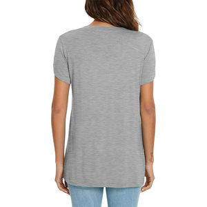 T-shirt élégant à coupe ajustée pour hommes, col en V extensible, design personnalisé, manches courtes avec décoration écologique de perles, style emballé - Product Image 3