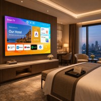 Téléviseur intelligent 4K Ultra HD série 55 65 75 85 pouces, panneau d'origine BOE/CSOT, sans cadre, écran commercial Android