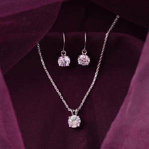 Compre en Línea Conjuntos de Pendientes de Plata de Ley 925 de Primera Calidad para Bodas - Product Image 2
