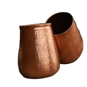 European Vintage Moscow Mule Copper Beer <b>Mugs</b> Set Customized Large Cup with Decorative Handles <b>Reusable</b> OEM ODM with Lid - Product Image 1