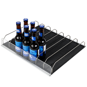 Étagère de supermarché poussoir diviseurs de réfrigérateur système d'étagères roulantes stockage automatique de boissons avant congélateur étagère à rouleaux - Product Image 3