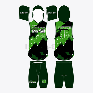 Maillots de football américain personnalisés avec logo, compression pour jeunes, maillot sans manches 7v7, uniformes de football sublimés 7 contre 7, maillot de football - Product Image 3